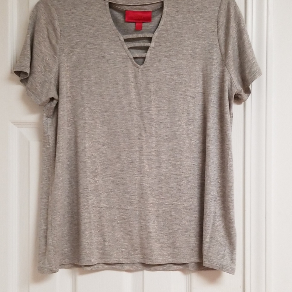 Jennifer Lopez brand, grey with soft shimmer top